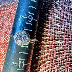 Fragrant Jewels Silver Ring with Clear Gemstone